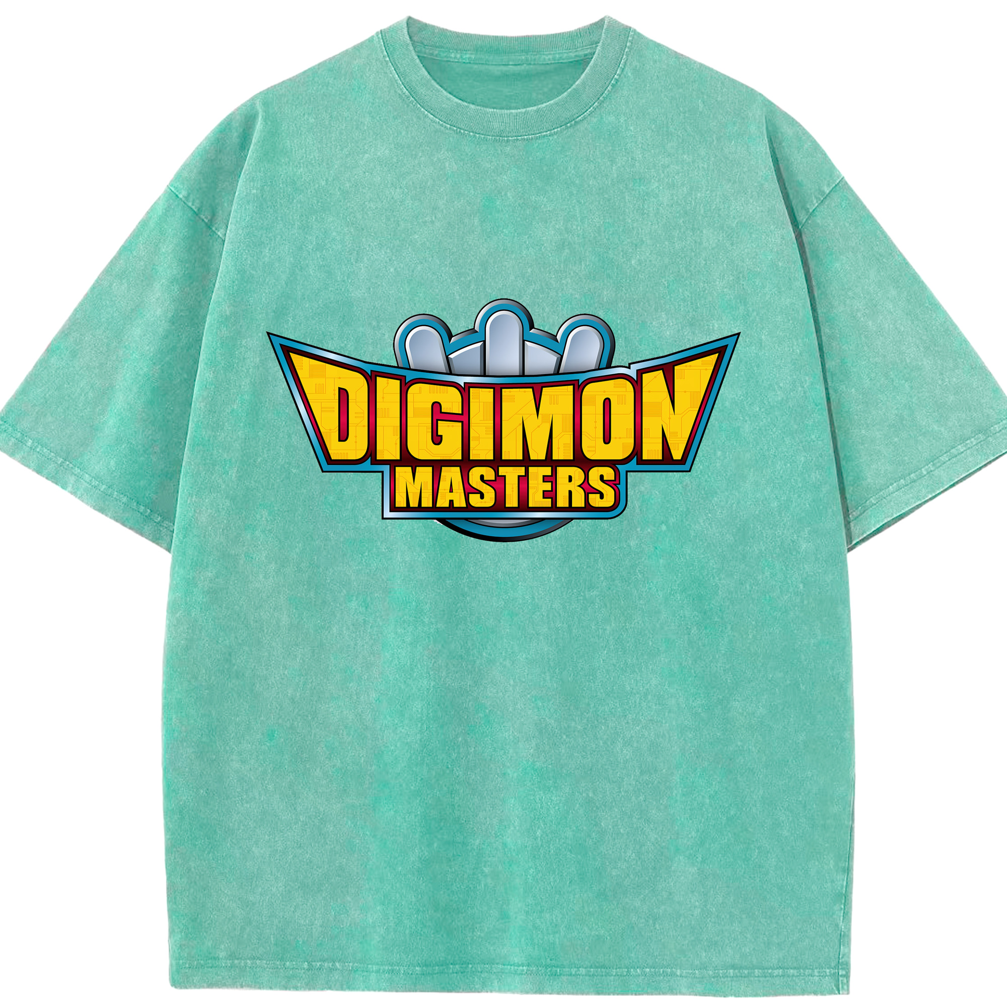（画像用） Digimon デジタルモンスター/デジモン 綿100% ヴィンテージ風 半袖Tシャツ（フロントプリント）